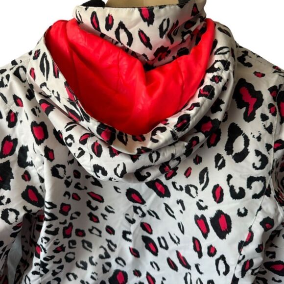 Roxy Jetty Pink/White/Black Leopard Print Technical Snow/Ski Jacket Sz S - Picture 2 of 12